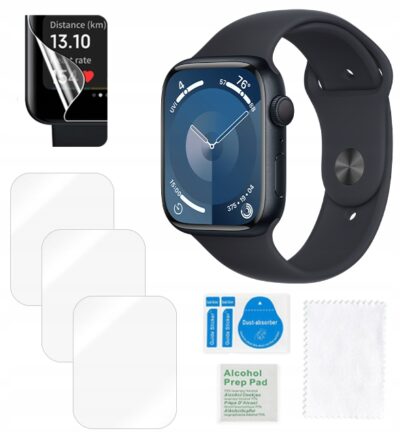 Folia hydrożelowa do APPLE Watch Series 9 45mm ochronna na ekran 3 sztuki