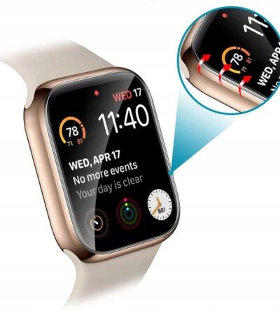 Folia hydrożelowa do APPLE Watch Series 7 45mm ochronna 3 sztuki - obrazek 4
